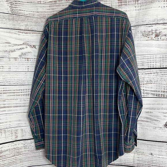 Ralph Lauren Shirt Mens large plaid button Up preppy cotton - Picture 4 of 9